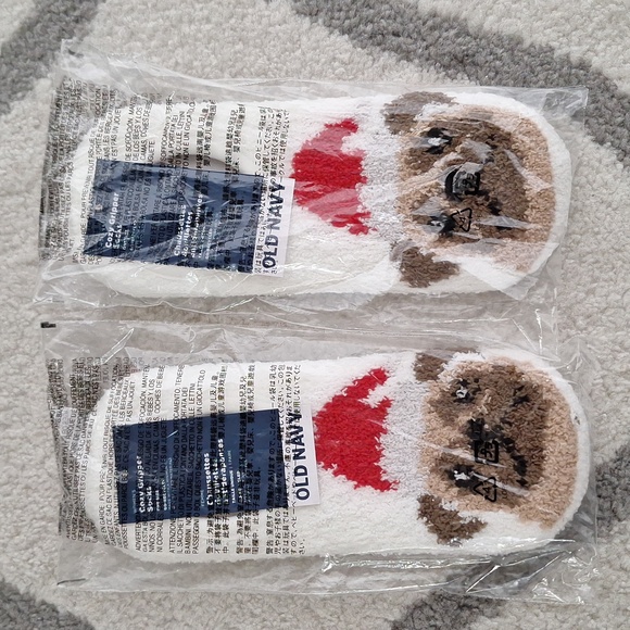 NEW 2 Pairs OLD NAVY Cozy Gripper Socks - Picture 5 of 5